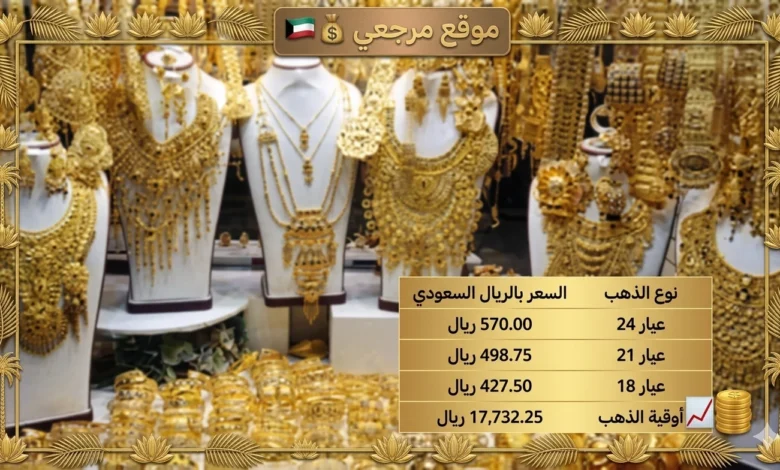 عيار 21 الآن| سعر الذهب في السعودية اليوم الإثنين 13 أبريل 2026