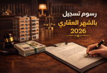 رسوم الشهر العقاري 2026