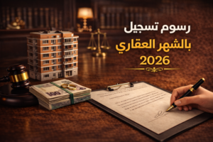 رسوم الشهر العقاري 2026