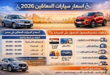 أسعار السيارات المعفاة من الجمارك لحاملي كارت الخدمات المتكاملة.