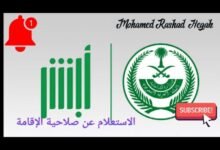 الاستعلام عن صلاحية الإقامة برقم الإقامة
