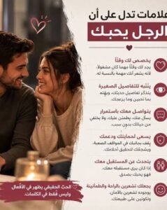 علامات تدل على أن الرجل يحبك بصدق