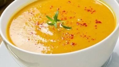 شوربة العدس في الشتاء