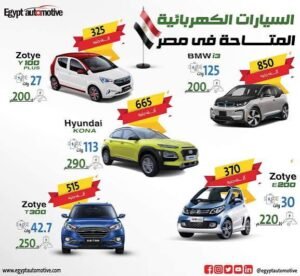 أسعار السيارات الكهربائية في مصر 2026